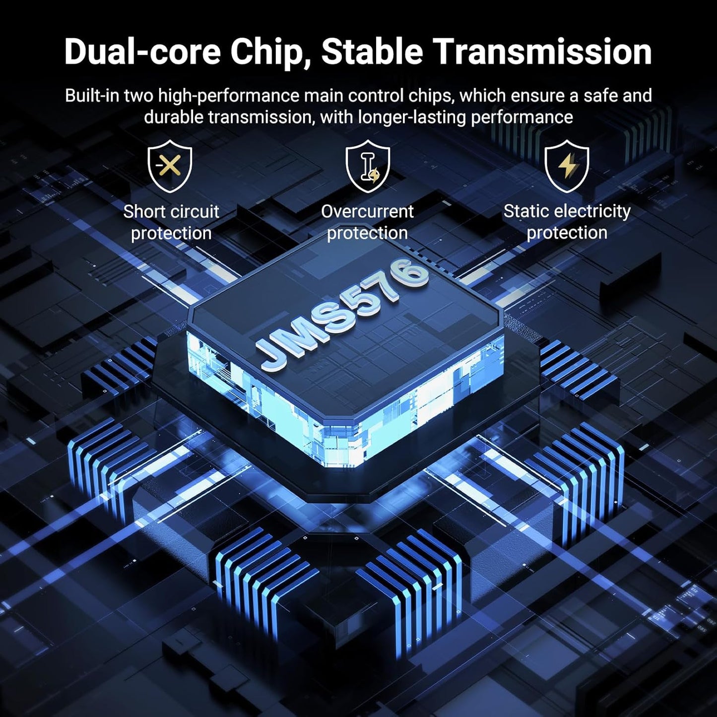 UGREEN 5 Bay USB C RAID Hard Drive Enclosure 100TB for 3.5 2.5 Inch SSD HDD, Disk Array Support RAID0 RAID1 RAID10 RAID3 RAID5 Clone PM Large Mode, S.M.A.R.T, with 12V Power Adapter and USB C Cable