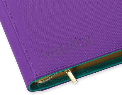 Vault X 12 Pocket Trading Card Zip Binder, 480 Cards, Compatible with Pokemon Scarlet & Violet Set, Exo-Tec Album Material, 20 Side-Loading Pages, Folder for Collectible TCG (SV1)