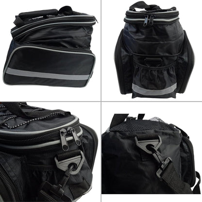 Disconano® Waterproof Multi Function Excursion Cycling Bicycle Bike Rear Seat Trunk Bag Carrying Luggage Package Rack Panniers with Rainproof Cover