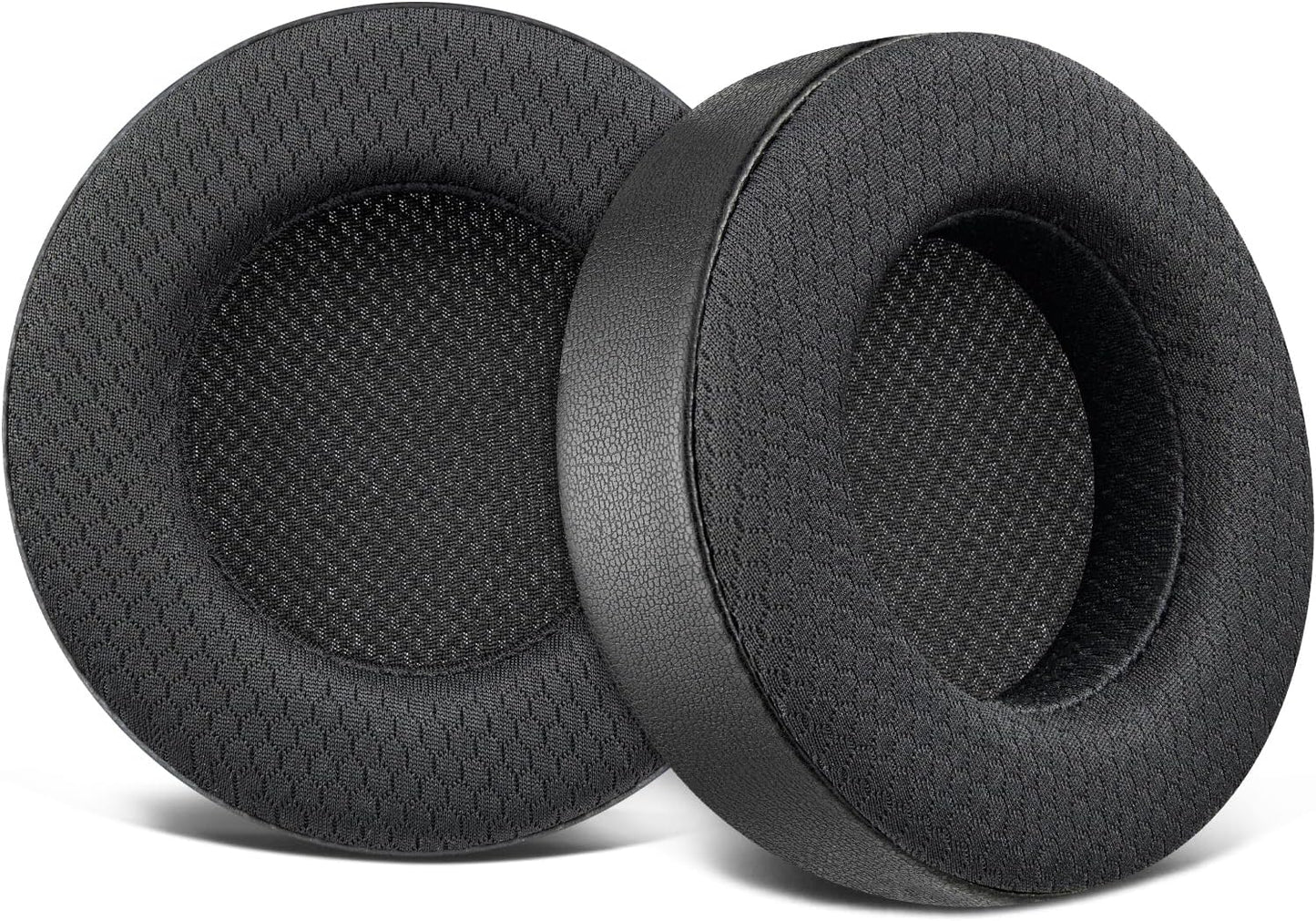 SOULWIT Ear Pads Replacement for Corsair Virtuoso RGB Wireless XT SE Gaming Headset, Earpads Cushions with Mesh Fabric, High-Density Noise Isolation Foam, Added Thickness - Black