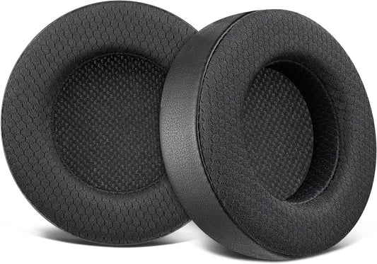 SOULWIT Ear Pads Replacement for Corsair Virtuoso RGB Wireless XT SE Gaming Headset, Earpads Cushions with Mesh Fabric, High-Density Noise Isolation Foam, Added Thickness - Black