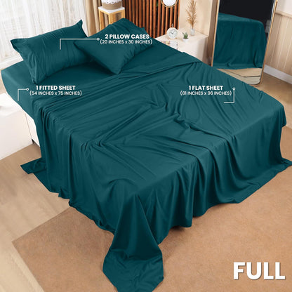 Utopia Bedding Queen Bed Sheet Set - 4 Piece Bedding - Soft Brushed Microfiber Fabric - Shrinkage & Fade Resistant - Easy Care (White)