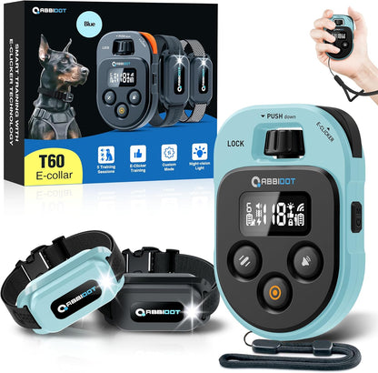 ABBIDOT Shock Collar 2 Dogs - 4500ft Dog Training Collar, 178 Levels, E-cliker, Waterproof Remote & Collar, Night Light E Collar for Small Medium Large Dogs (Black, 2 Collars)