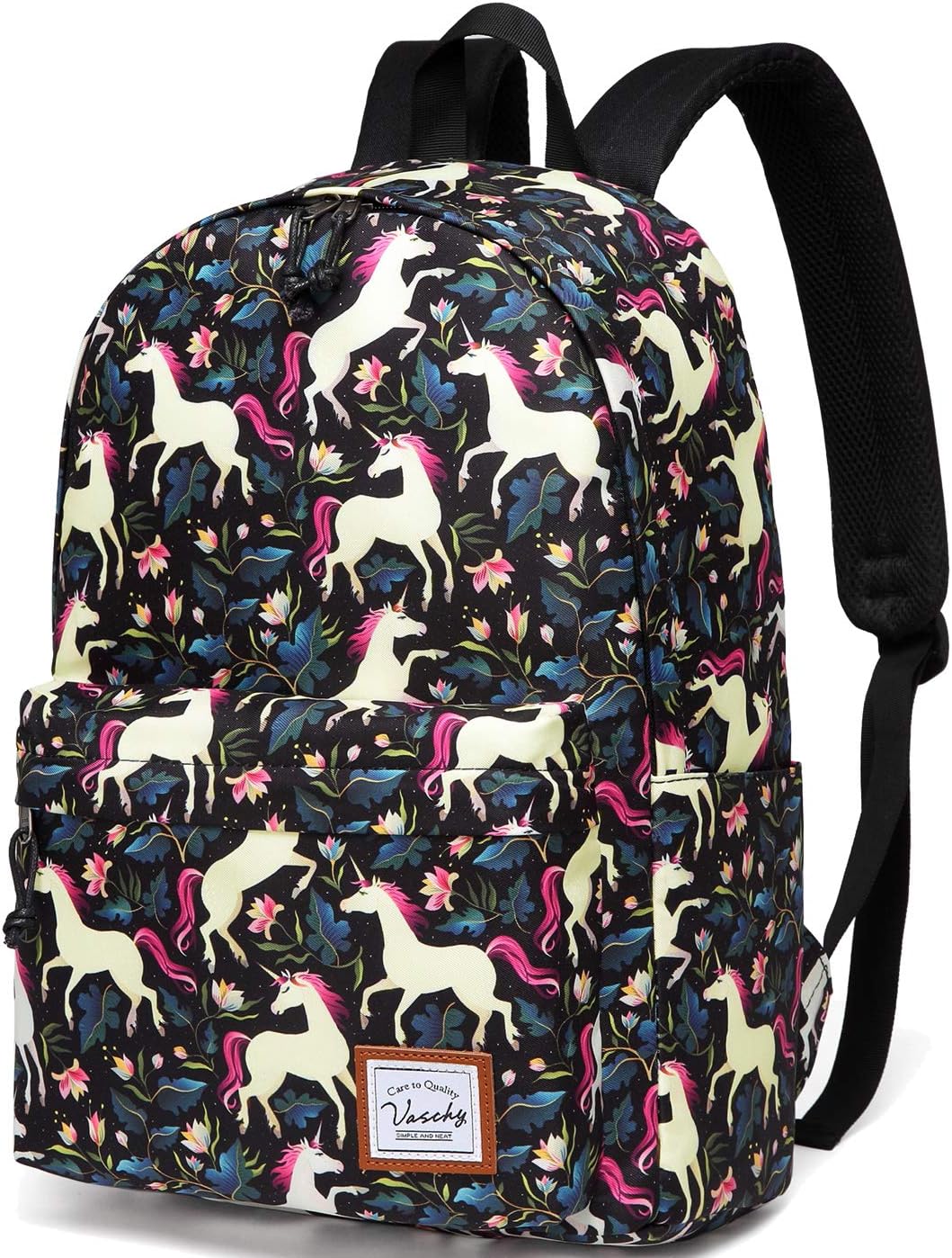 VASCHY Lightweight School Backpack for Women with Sleeve for 14" Laptop