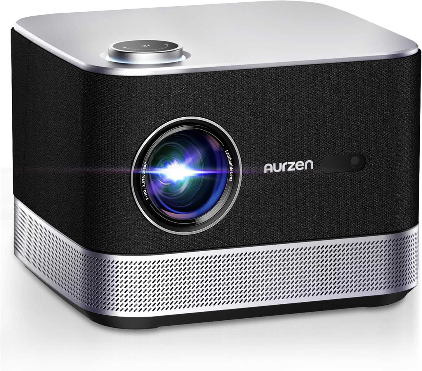 AURZEN Boom 3 Smart Projector, 4K Support, Official NetfIix, 3D DoIby Audio, 36W Speakers, AI Auto Focus & Keystone, WiFi Bluetooth 60Hz Outdoor Projecteur, Black