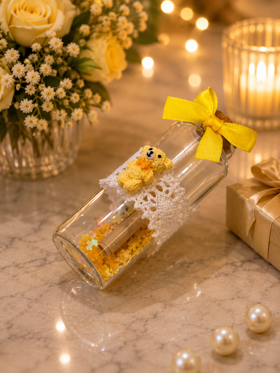 Wish Bottle Light & Wish Bottle – Decorative Glass Bottle | Unique Gift & Home Décor