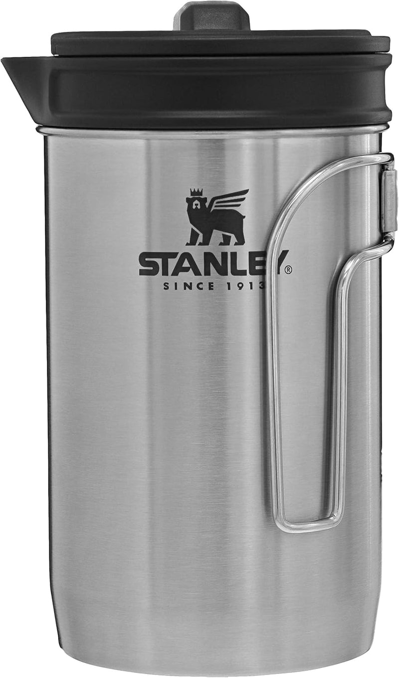 Stanley French Press 48 oz / 1.42 L with Double Vacuum Insulation, Stainless Steel Wide Mouth Coffee Press, Large Capacity, Ergonomic Handle, Dishwasher Safe,Rose Quartz Glow