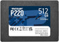 Patriot P220 512GB Internal SSD - SATA 3 2.5" - Solid State Drive - P220S512G25