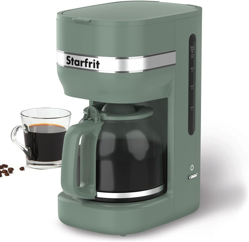 Starfrit 10-Cup Coffee Maker – Keep Warm Function – Reusable Filter Basket – Easy to clean – 900W – Sage