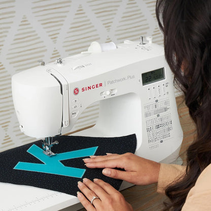 SINGER C5980Q Patchwork Plus Computerized Sewing Machine with 417 Stitches | Sewing Table, Quilting, Extension Table, Speed Control, Needle Up/Down with 200 Accessories | Beginner-Friendly