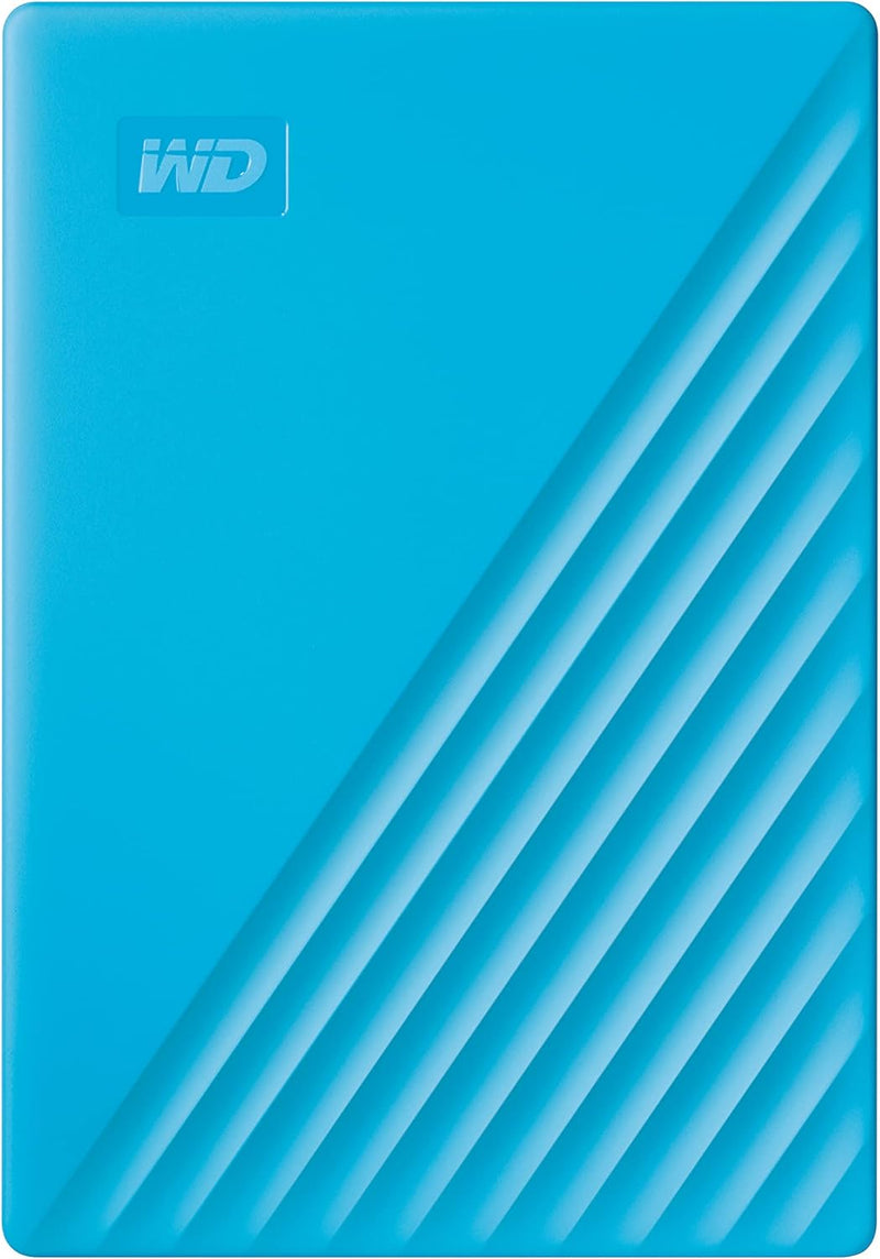 Western Digital 2TB My Passport Portable External Hard Drive HDD, USB 3.0, USB 2.0 Compatible, Blue - WDBYVG0020BBL-WESN