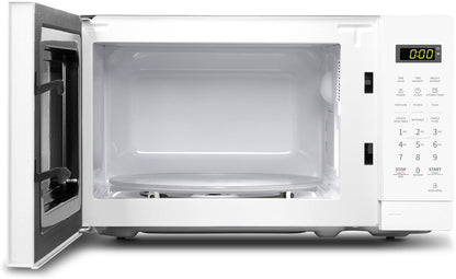 COMFEE' CM-M201K(WH) Countertop Microwave Oven with Express Cook, 6 Preset Menus and Kitchen Timer, 0.7 cu.ft. (20L), 700W, White