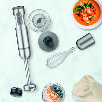 Cuisinart Smart Stick Hand Blender, Variable Speed, includes Chopper, Measuring Beaker and Whisk, 300W (CSB-87C)