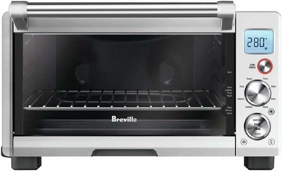 Breville The Smart Oven® Compact Convection, Small Electric Oven, BOV670BSS, Brushed Stainless Steel