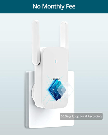 Doorbell Camera Wireless, aosu 5MP Ultra HD, No Monthly Fee, 3D Motion Detection Video Doorbell with Homebase, Enhanced (2.4/5 GHz) WiFi, 180-Day Battery Life, Work with Alexa & Google Assistant