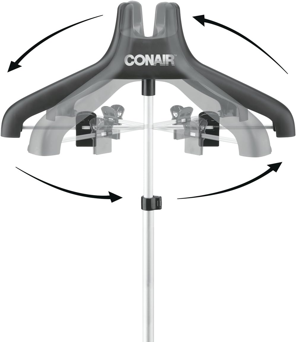 Conair GS28NXC Garment Upright Steamer with Microban, Full Size Standing Steamer for Clothes,1500W Professional Steam and Press, Fast 45-second Heat-up