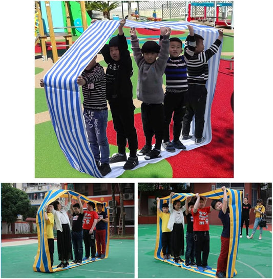 Teamwork Games Group Activity Mat - 3pcs Circular Mat for Teenagers Adults Relay Race, Kids Elementary School Field Day Team Building Game, Church Rally, Gym Class Exercise, Family Reunion Fun - PuriLite