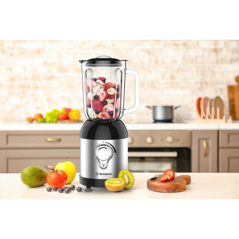 Westinghouse Modern Touch Table Blender with Stainless Steel Design