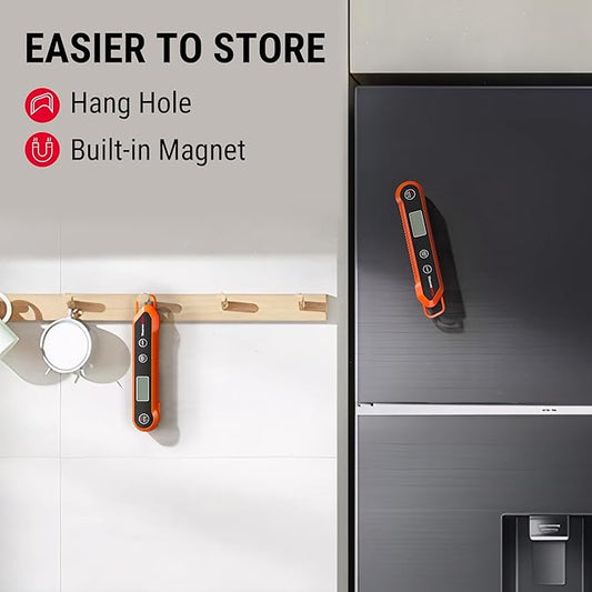 ThermoPro Waterproof Digital Instant Read Meat Thermometer Kitchen Cooking Food Thermometer with Backlight Steak Oil Fry Candy Thermometer