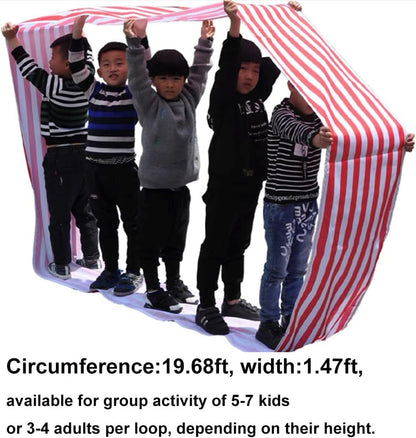 Teamwork Games Group Activity Mat - 3pcs Circular Mat for Teenagers Adults Relay Race, Kids Elementary School Field Day Team Building Game, Church Rally, Gym Class Exercise, Family Reunion Fun