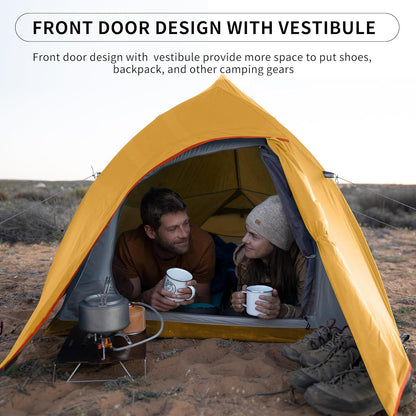 Naturehike Upgraded Cloud Up 2 Person Tent Backpacking Tent Camping Tents for 3 Season Lightweight Tents for Camping & Hiking