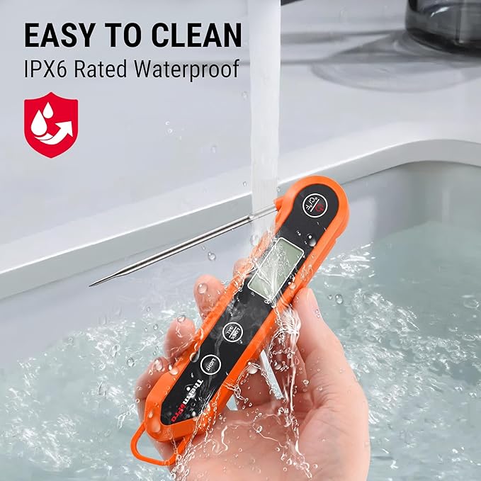 ThermoPro Waterproof Digital Instant Read Meat Thermometer Kitchen Cooking Food Thermometer with Backlight Steak Oil Fry Candy Thermometer