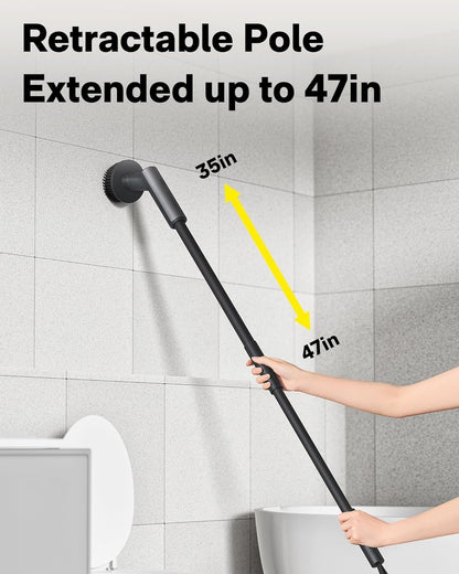 HOTO 3PCS Brush Heads for Electric Spin Scrubber