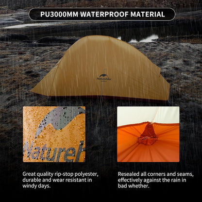 Naturehike Upgraded Cloud Up 2 Person Tent Backpacking Tent Camping Tents for 3 Season Lightweight Tents for Camping & Hiking