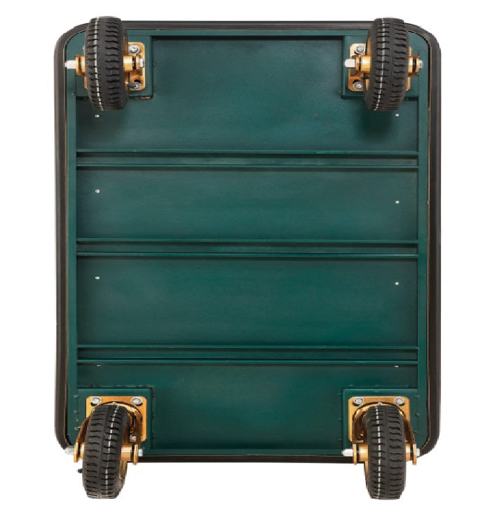 Global Industrial™ Bellman Cart Curved Uprights, 8" Pneumatic Casters, Gold Stainless Steel