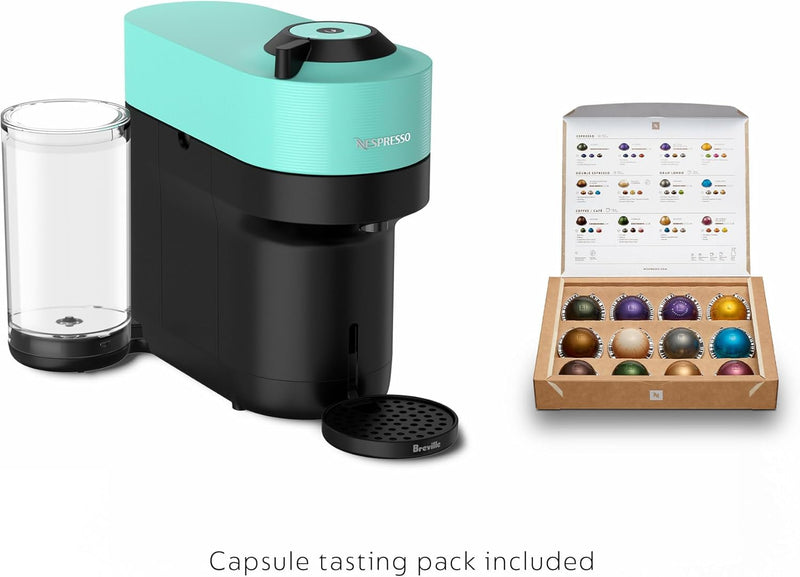 Nespresso Vertuo Pop+ Coffee and Espresso Machine by Breville - Aqua Mint