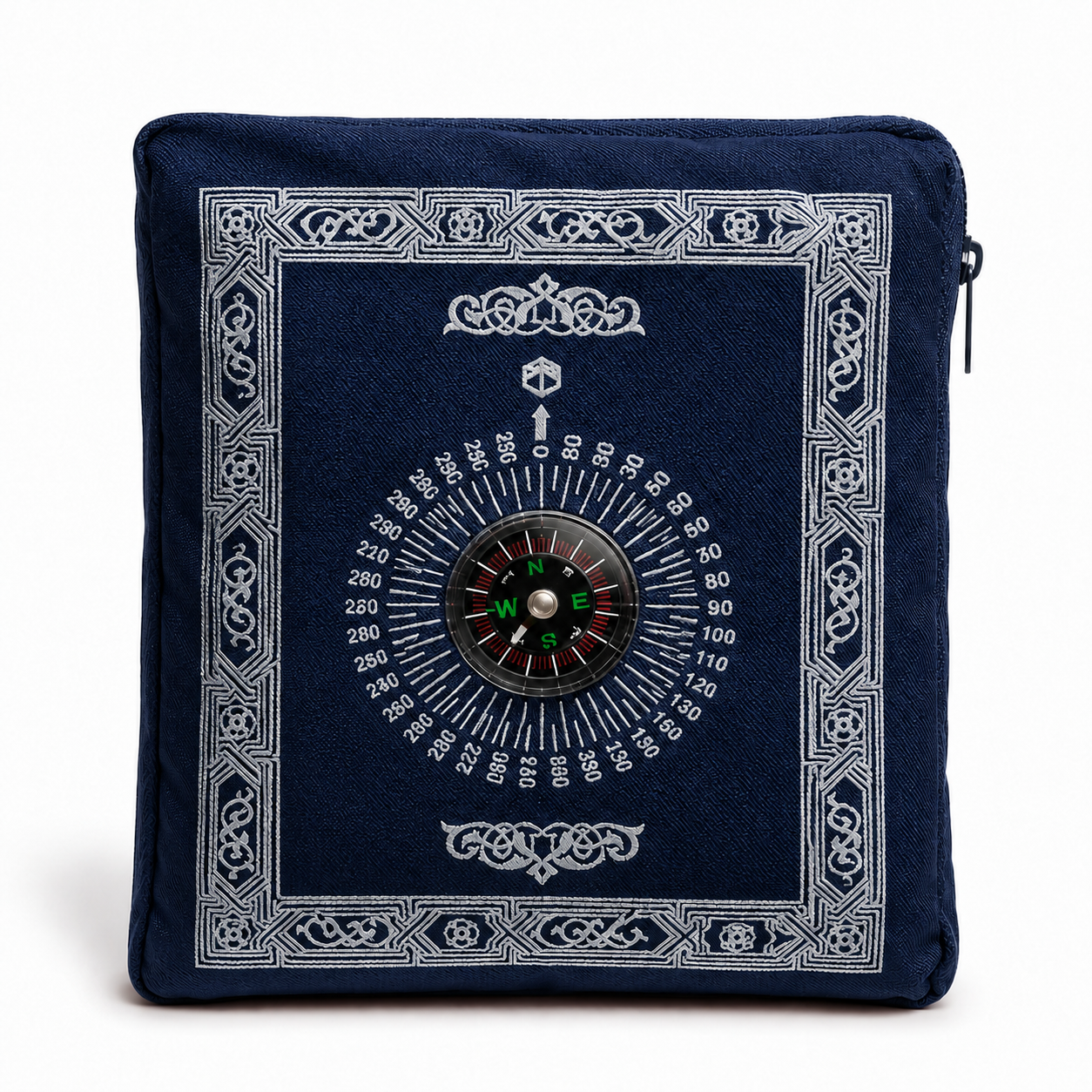 Pocket Prayer Mat with Compass – Portable Ja-e-Namaz for Travel, Office & Outdoor Prayers