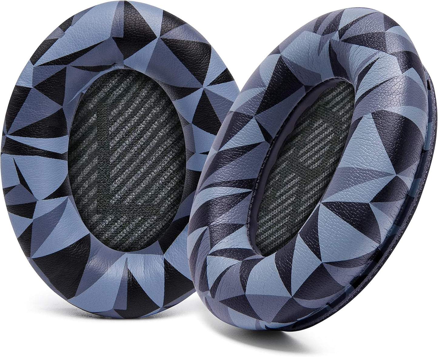 WC Wicked Cushions Upgraded Replacement Ear Pads for Bose QC35 & QC35ii (QuietComfort 35) Headphones & More - Softer Leather, Luxurious Memory Foam, Added Thickness, Extra Durability | Midnight Blue
