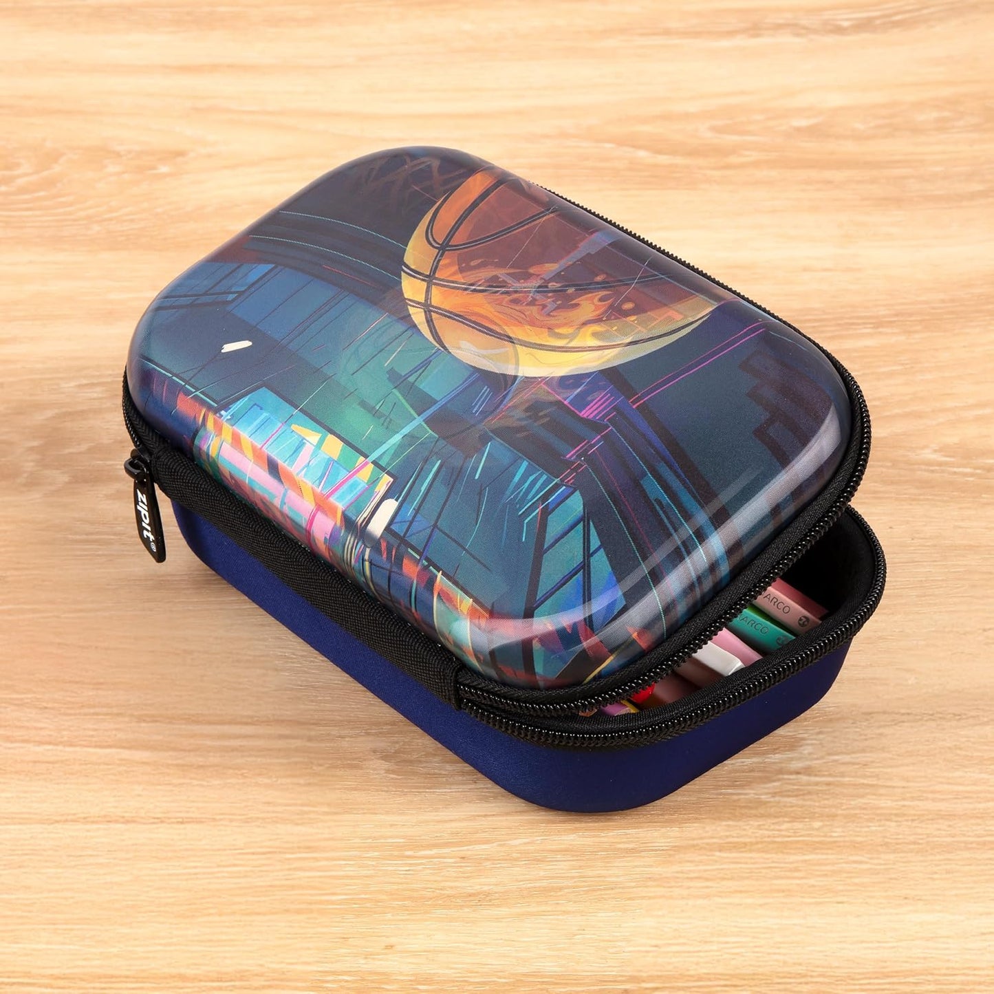 ZIPIT 3D Pencil Box for Kids | Lenticular Pencil Case for School | Large Capacity Pencil Pouch for Girls and Boys