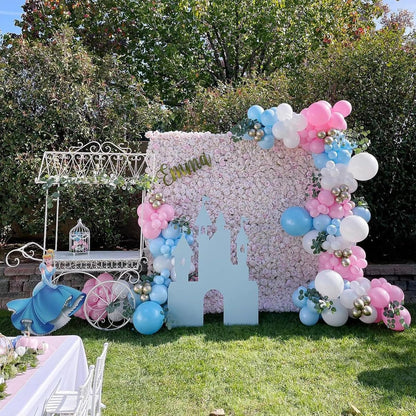 Gold Metallic Chrome Latex Balloon Arch Kit, 102PCS 18In 12In 10In 5In Arch Garland For Festival Picnic, Engagement, Wedding, Birthday Party, Gold Theme Anniversary Decoration With 33FT Ribbon