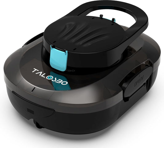 TALOSBO Pleco S1 Cordless Robotic Pool Cleaner with 75-80Mins Runtime, Small Pool Vacuum for Above-Ground Pools up to 645 Sq.ft, Lightweight, Auto-Parking