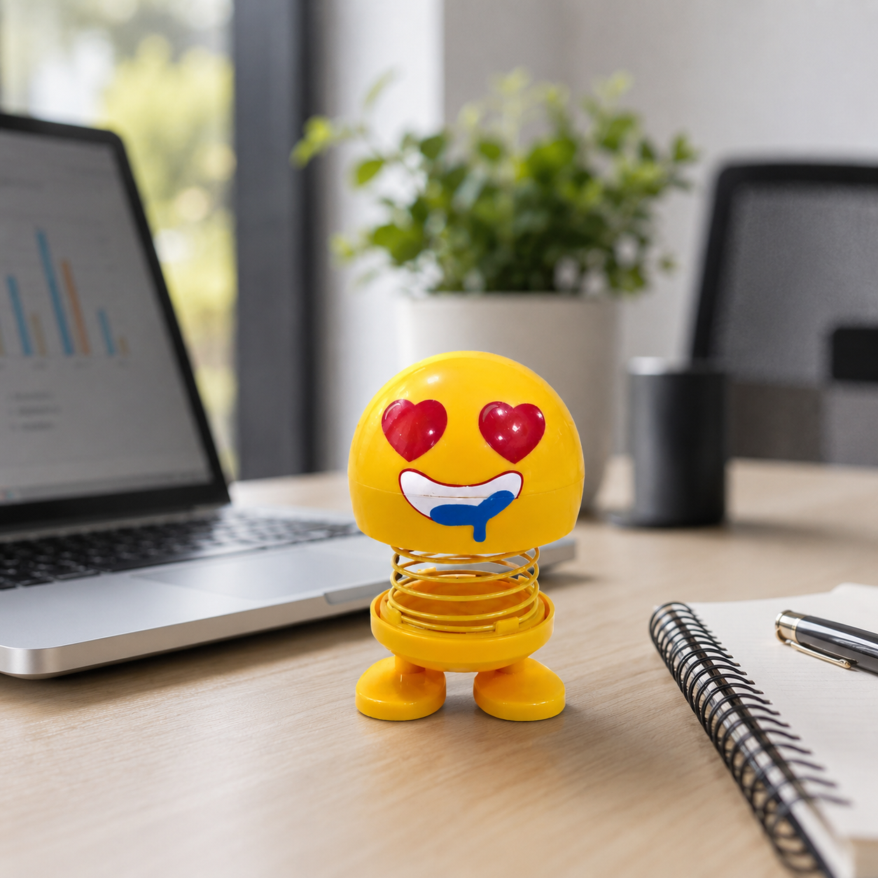 Emoji Spring Head Shaking Bobblehead | Dashboard & Desk Decor | Multiple Styles