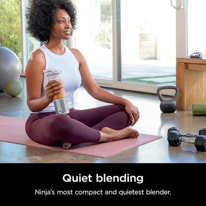 Ninja Blast Portable Blender, Cordless, 18oz. Vessel, Personal Blender for Shakes & Smoothies, BPA Free, Leakproof Lid, USB-C Rechargeable, Black, BC151BKC (Canadian Version)