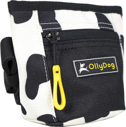 OllyDog Goodie Treat Bag, Dog Treat Pouch, Waist Belt Clip for Hands-Free Training, Magnetic Closure, Dog Training and Behavior Aids, Three Ways to Wear (Raven S'25)