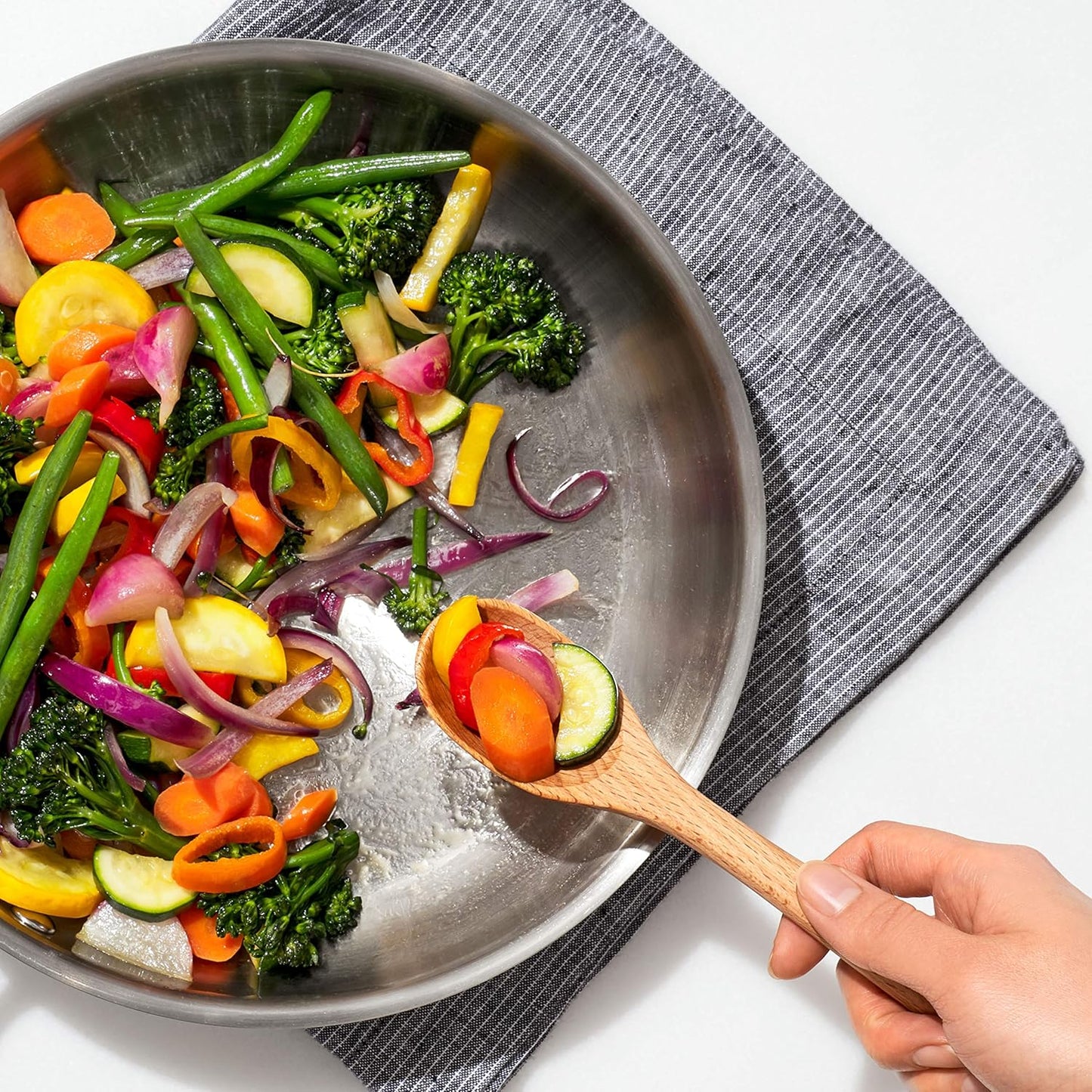 OXO Good Grips Wooden Spoon Set, 3-Piece, Brown