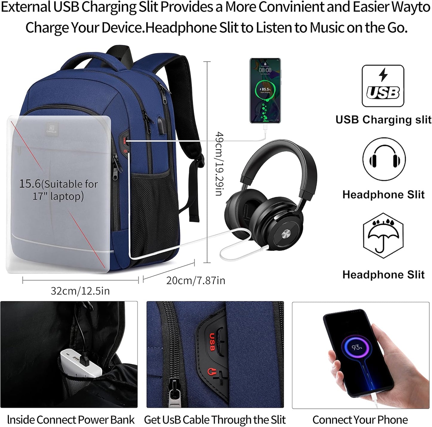 Laptop Backpack Travel Computer Backpack College Bookbag School Backpack