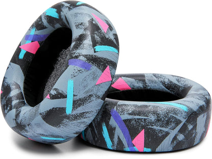 WC Upgraded Replacement Earpads for Steelseries Arctis Nova Pro Wireless Made by Wicked Cushions | Improved Durability, Thickness, Softer Leather, and Sound Isolation | 90's Black