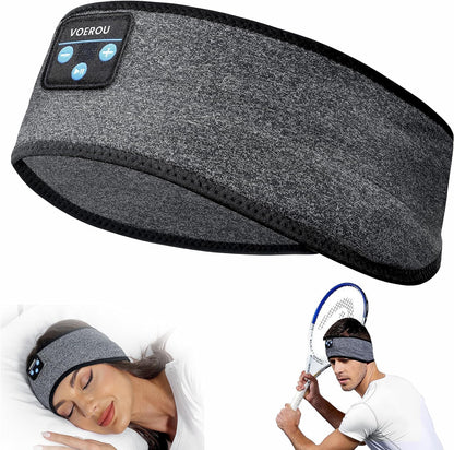 Sleep Headphones Bluetooth Headband, Voerou Wireless Sleeping Headphones Earbuds Sleep Mask with Stereo Speakers-Cool Tech Gadget for Men Women,Perfects for Sleep Workout Running Yoga Travel Insomnia