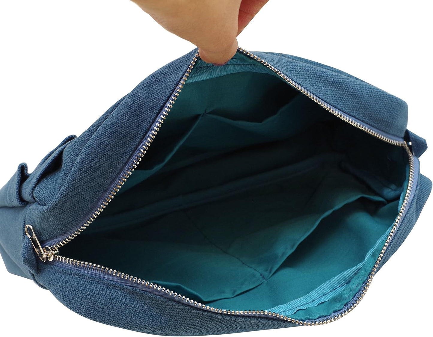 Delfonics 500092 Inner Carrying Bag Size M Yellowe Cotton Pouch Case Bag in Bag, Yellow, 10.5 in. x 7.25 in. x 2.56 in. / Medium, Compact