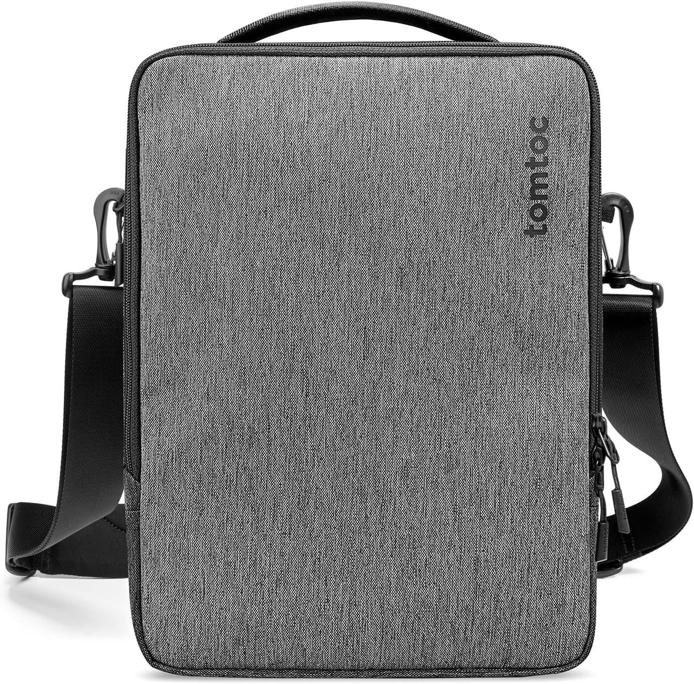 tomtoc 360 Protective Laptop Shoulder Bag for 16-inch MacBook Pro M4/M3/M2/M1 Pro/Max A3403 A3186 A2991 2024-2021, 15-inch MacBook Air 2025-2023, Dell XPS 16/15, Cordura Ballistic Nylon Fabric