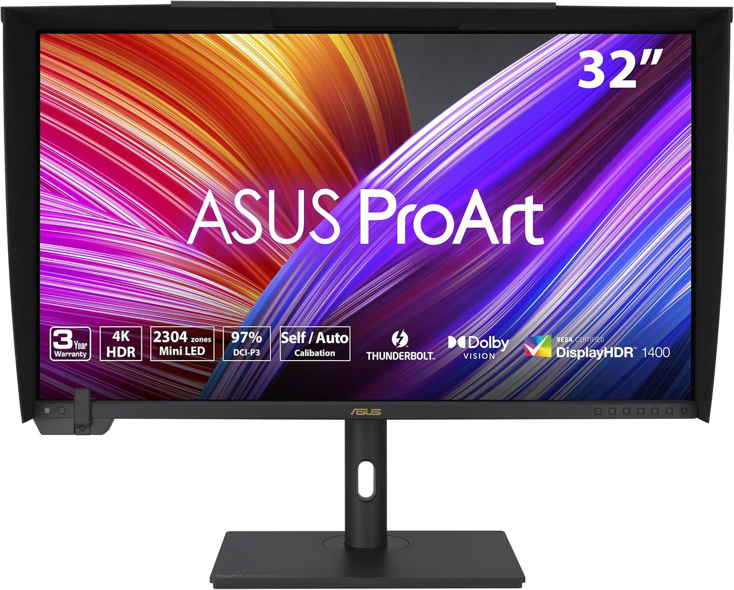 ASUS ProArt Display PA279CV 27” 4K HDR UHD (3840 x 2160) Monitor, IPS, 100% sRGB/Rec. 709, ΔE < 2, USB-C DisplayPort HDMI USB hub, Calman Verified, Eye Care, Tilt Pivot Swivel Height Adjustable