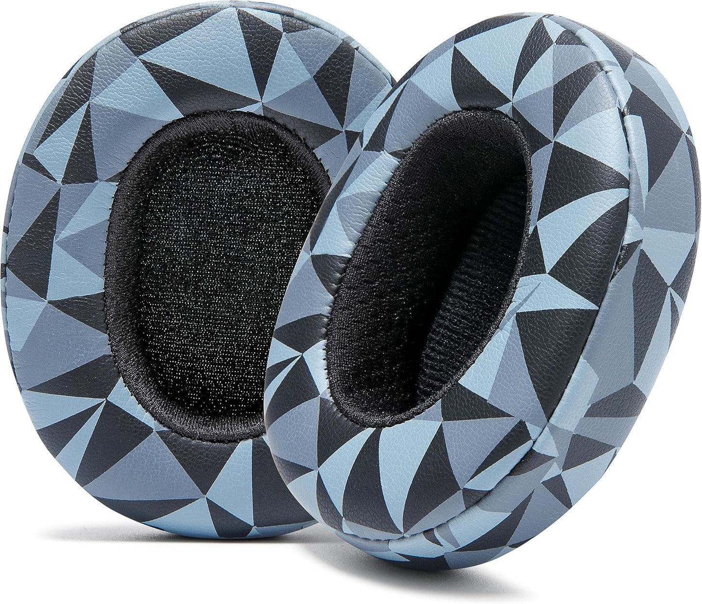 WC Replacement Earpad Cushions for Skullcandy Hesh 3 & Crusher Over-Ear Headphones Made by Wicked Cushions | Improved Durability and Thickness for Improved Comfort and Noise Isolation | 90's Black