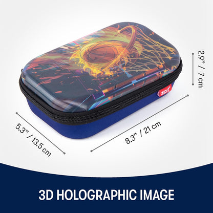 ZIPIT 3D Pencil Box for Kids | Lenticular Pencil Case for School | Large Capacity Pencil Pouch for Girls and Boys
