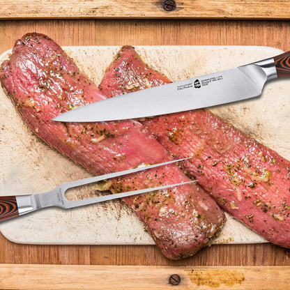 TUO Boning Knife - Razor Sharp Fillet Knife - High Carbon German Stainless Steel Kitchen Cutlery - Pakkawood Handle - Luxurious Gift Box Included - 7 inch - Fiery Phoenix Series