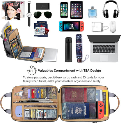 ZINZ Slim & Expandable Case 12.9 13 inch Travel Laptop Shoulder Bag for MacBook Air 13" M3/M2/M1, MacBook Pro 13" M2/M1, iPad Pro 12.9"/13"/11", iPad Air 13",L01G03 - PuriLite