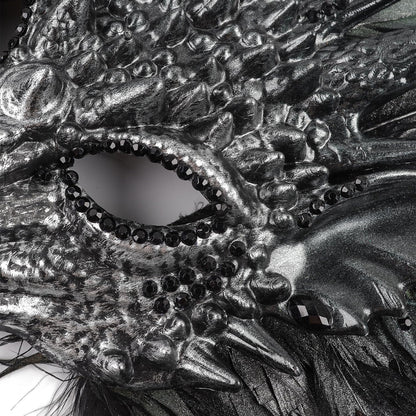 Dragon Cosplay Mask for Halloween and Carnival Half Face Dragon Mask Realistic Design Masquerade,Festivals Costume Accessory